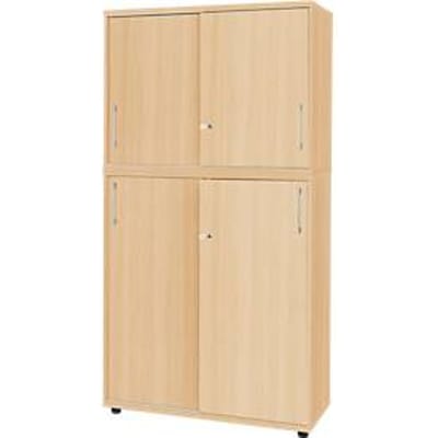 Schäfer Shop  Genius Kastcombinatie TETRIS WOOD, met 5 ordnerhoogtes, ruimte voor 60 standaard ordners, afwerking esdoorn