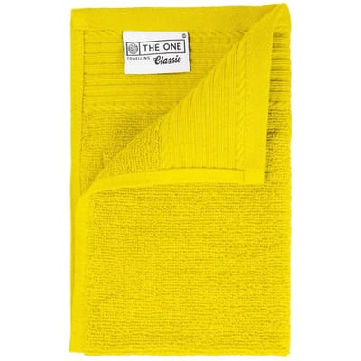 The One Towelling Classic Gastendoek - 30 x 50 cm - Kleine handdoek - Hoge vochtopname - 100% Gekamd katoen - Geel