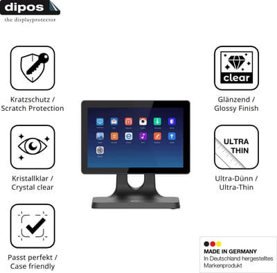 dipos – 2x Beschermfolie geschikt voor IMIN D2 10.1 Zoll | Krasbestendige & heldere Screenprotector Ultra-Thin