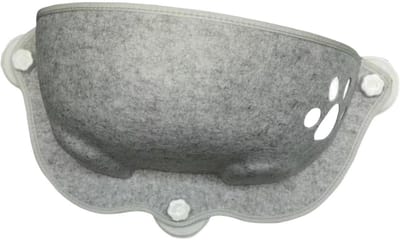GELLDG Kattenhangmat - Voor aan het raam - Kom vorm - Kattenmand - Raam - Hangmat kat - Dieren - Kattenbed - Kattenmand - kattenhangmat - kattenhangmat voor aan het raam - Geschikt voor katten om in te klimmen, te rusten en te slapen - Grijs