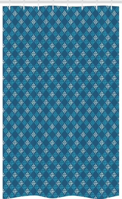 ABAKUHAUS Abstrakt – Douchegordijn 120x180 cm – Petrolblauw – Waterafstotend