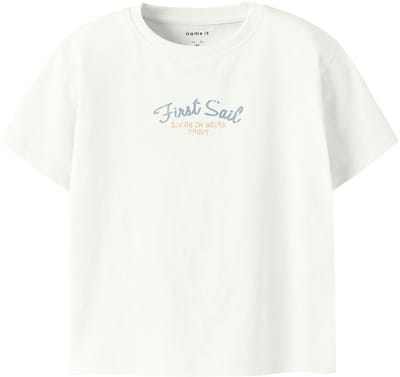 NAME IT - NMMFLOKAN SS NREG TOP - Jongens - T-shirts - wit - maat 104