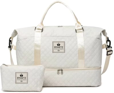 55x35x25 Handbagage Reistas Set – Inclusief Toilettas – Smart Sleeve – ByMetz® - Beige