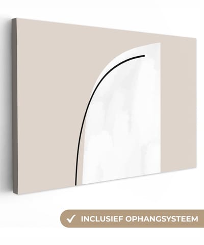 Canvas schilderij 30x20 cm - Wanddecoratie Pastel - Abstract - Design - Muurdecoratie woonkamer - Slaapkamer decoratie - Kamer accessoires - Schilderijen op canvas