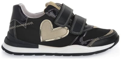 Naturino - Quelle VL - mt 32 - velcro's gouden hart sportieve sneakers - zwart
