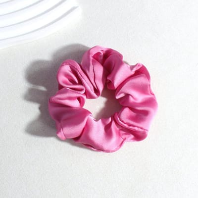 [Kleurrijke Haarring] Kleurrijke Stof Dames Haarring Eenvoudige Effen Kleur Haaraccessoires pink