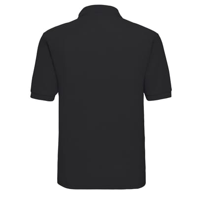 Russell Heren Polycotton Pique Poloshirt (Zwart)