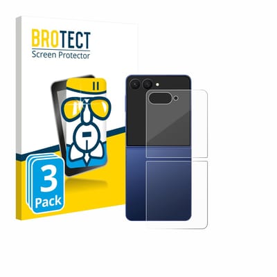 Screenprotector 3 Stuks voor Samsung Galaxy Z Flip 7 (Achterkant) Beschermglas transparant