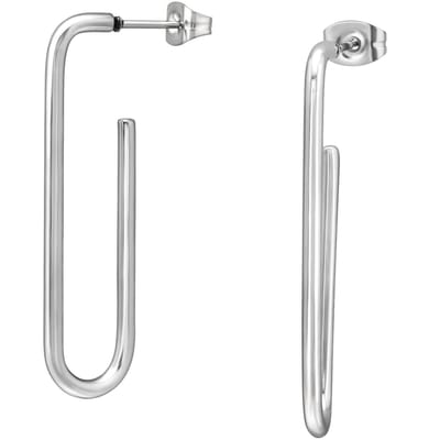 CS Joy - Paperclip oorbellen - Chirurgisch staal - 10.5 x 40 mm - oorhangers stud