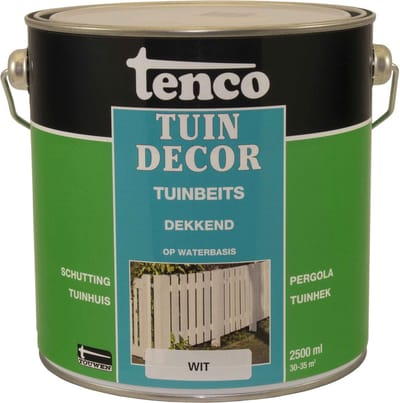 Tenco tuindecor beits dekkend wit - 2,5 liter