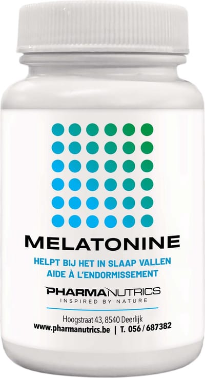 MELATONINE 90 Smelttabletten - Pharmanutrics - Slaap- Jetlag - Bioritme // Natuurlijk // Voedingssupplement // Hypo-allergeen