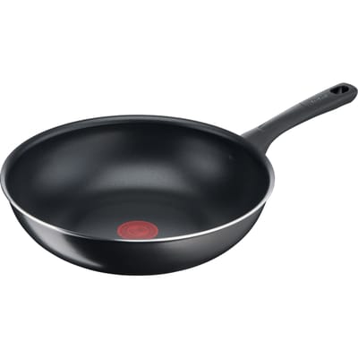 Tefal Day by Day Wokpan - Ø28cm - Niet geschikt voor Inductie - Anti-aanbaklaag - Aluminium - Zwart