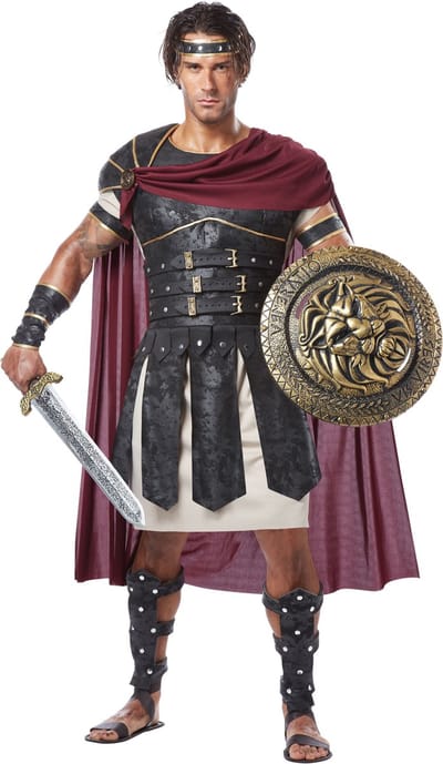 Vegaoo - Luxe Romeinse gladiator pak voor mannen