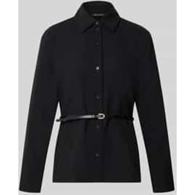 Overhemdblouse met geïntegreerde riem
