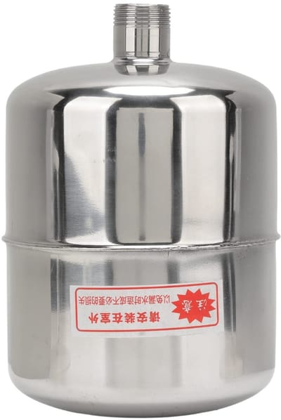 Dailygoody - Roestvrijstalen Druktank - Heavy-duty Waterpomp Reservoir - 2L Capaciteit - Lekkagevrij - Ideaal voor Zelfaanzuigende Pompen - Geschikt v...