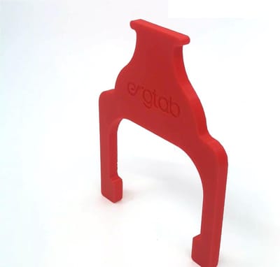 Greephouder Roeitrainer - Onderhoudshulp - Ketting Smeren - Houdt handgreep uitgeschoven - 15 x 12 x 1 cm - Rood