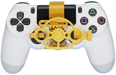 SolidChoice - Mini Stuurwiel - Racing Game Accessoires - Verbeterde grip - Geschikt voor PS4 - Perfect voor gamers - Ideaal voor racen - Compact ontwe