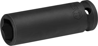 Jetech 17mm Diepe Slagdoppen - 1/2" - 6-punts - Cr-Mo