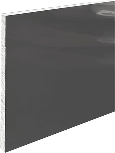 Kunststof Plaat - PVC Hard - Hobby en Techniek - Hoge Sterkte - 100x200mm - Grijs