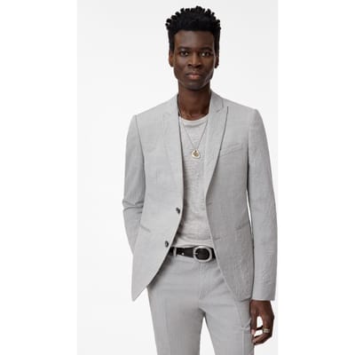 John Varvatos Roma Jacket - Austin Fit - Two Button Sk Ash Größe: 44 | Bundfaltenhosen Outlet | Herren
