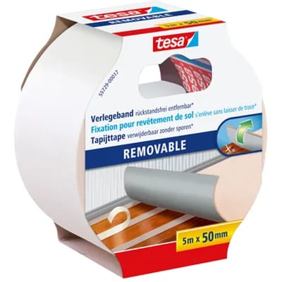 Tesa Tapijttape Dubbelzijdig - Transparant - 5mx50mm