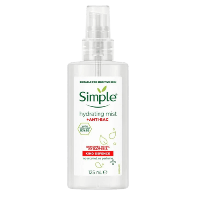Simple Kind Defence + Anti-Bac Hydrating Mist - 125 ml