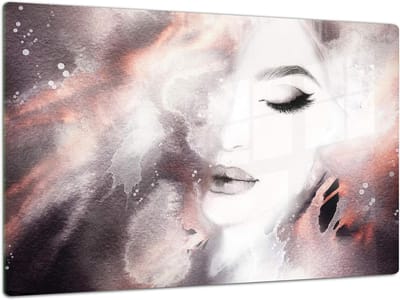 Glazen Keukenbord - Snijplank Glas - Extra Werkblad - Slag- en Krasbestendig - 80 x 52 cm - Woman 5