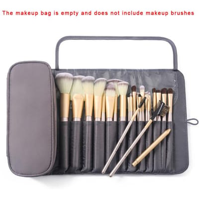 Sac de maquillage pour femmes, sac à pinceaux cosmétiques, organisateur de voyage, pinceaux de maquillage, outils pliables, sacs à roulettes, étui de maquillage en Nylon imperméable
