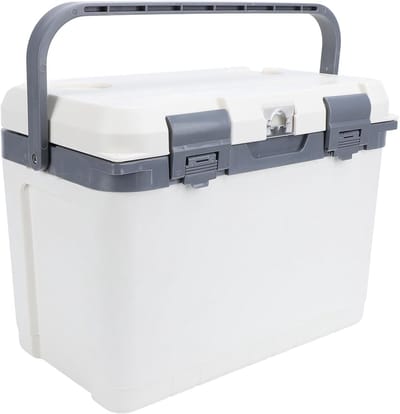 Lichtgewicht Koelbox - Draagbare Koeler - Buitenactiviteiten - Hoge Dichtheid Isolatie - 15 Liter Capaciteit - Wit