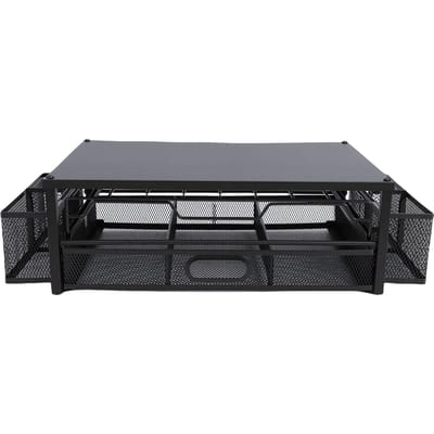 Support pour dosettes de café à 2 niveaux Organisateur de capsules de café Tiroirs coulissants pour plan de travail de cuisine Station café Noir Type 2