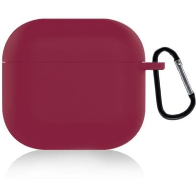 ShieldCase Siliconen Hoesje Geschikt voor Airpods 4 - Siliconen Case voor Apple Airpods 4 Case Hoesje - Burgundy