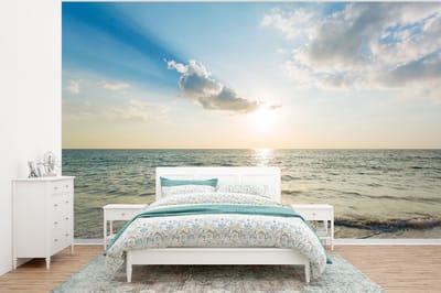 Behang - Fotobehang Zee - Zomer - Strand - Breedte 375 cm x hoogte 280 cm