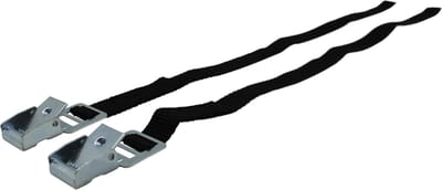 Benson Fietsriempjes met metalen gesp - 40 cm - 2 stuks - zwart
