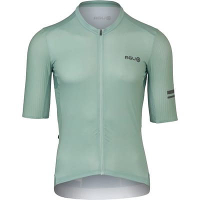 AGU Aero Jersey - Fietsshirt Heren - Wielrenshirt - Slim Fit - Windtunnel getest - Groen - 3 Achterzakken - S