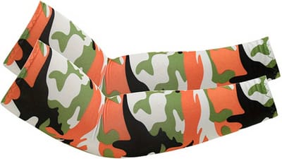 Nivard Armstukken - Armwarmers Heren & Dames - Polswarmers - Camouflage Oranje & Groen