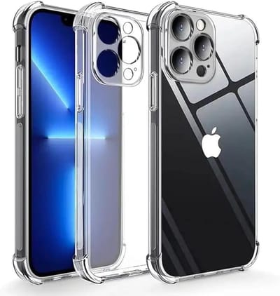 Siliconen hoes Geschikt voor: iPhone 15 Plus - TPU Gorilla anti-schok met camera beschermer - schokbestendige hoeken - transparant
