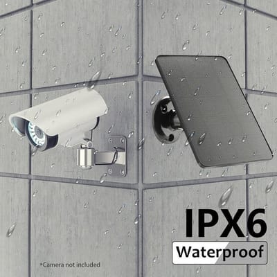 Zonnepaneel oplader - Micro-USB paneel - Apparaten opladen - Hoge conversie efficiëntie - 4W vermogen - Zwart