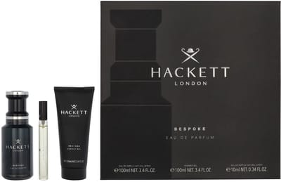 Hackett Bespoke Giftset 210 ml - Edp Spray 100 ml/Showergel 100 ml/Travel Spray 10 ml