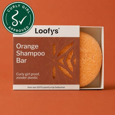 Loofys Shampoo Bar Orange – Shampoo Krullen & Krullend Haar – Curly Girl – Sulfaatvrije Shampoo – Vegan & Plasticvrij – 60g