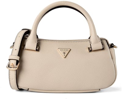 GUESS handtas schoudertas Evie Mini Satchel Light Taupe crème