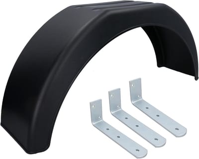 Aanhanger Spatbord - Wielboog - Aanhanger Beschermen - Flexibel en Breukbestendig - 14 Inch - Zwart