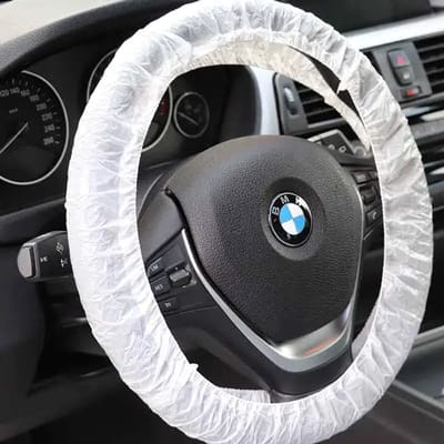CRIJNS - Steering Wheel Cover - White - 250 stuks