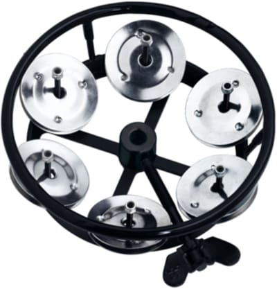 Meinl THH1BK - Hi-hat Tambourine, 5, Steel Jingles, Black