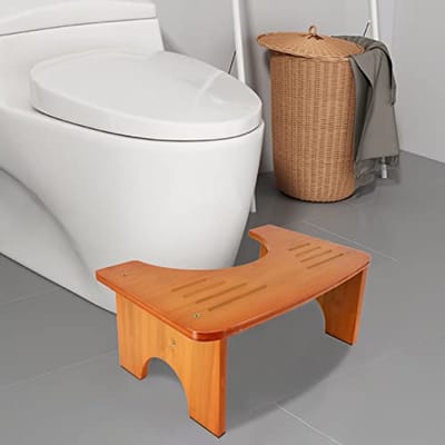 Bamboe Fysiologische Toiletstoel - Duurzame Houten Voetsteun voor Optimaal Comfort