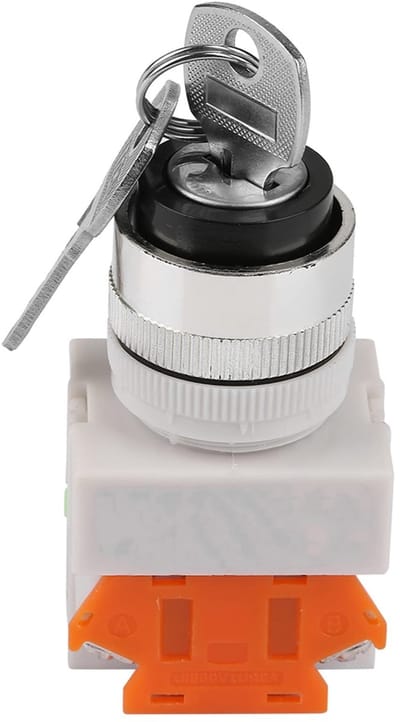 VT Goods - Draaisleutelschakelaar - 2-posities - Hoogwaardige kunststof - 22 mm - Voor huisdeur - Betrouwbare schakelaar