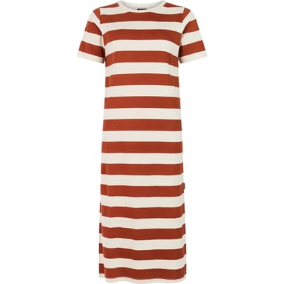 Protest PRTJuju - T-shirtjurk Dames - Korte mouwen - Normale pasvorm - Knielengte - Paars