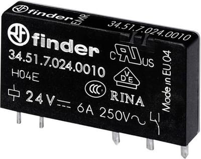 Finder 34.51.7.005.5010 Printrelais 5 V/DC 6 A 1x wisselcontact 1 stuk(s)