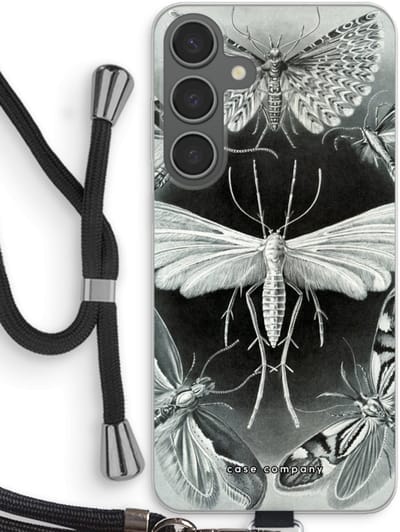 Case Company® - Hoesje met koord geschikt voor Samsung Galaxy S24 Plus hoesje met Koord - Haeckel Tineida - Telefoonhoesje met Zwart Koord - Bescherming aan alle Kanten en Over de Schermrand