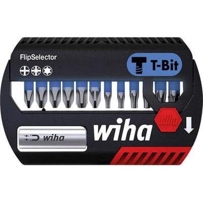 Wiha Bitset FlipSelector T-bit 25mm (¼″) PH / PZ / TORX® - 14-delig - 41824