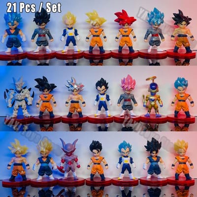 Dragon Ball Z Super Saiyan Son Goku Anime Figuur Son Gohan Vegeta Broly Piccolo Majin Buu Set Actie Figuur Model Cadeaus Speelgoed